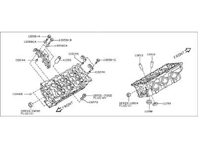 Nissan 11090-CD700 Head Assembly-Cylinder, L