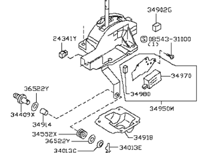 Infiniti 34901-AM60A Transmission Control Device Assembly