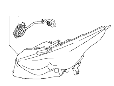 Infiniti 26075-1CA0C Headlamp Housing Assembly, Left