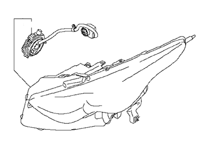 Infiniti 26025-1CA0C Headlamp Housing Assembly, Right