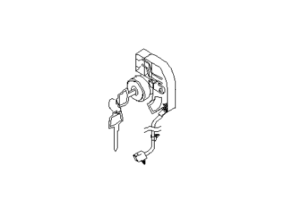Nissan H0600-41U11 Cylinder Set-Door Lock, RH