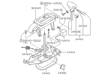 Nissan 34901-5Y710 Transmission Control Device Assembly