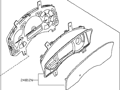 Infiniti 24810-ZX95A Instrument Combination Meter Assembly