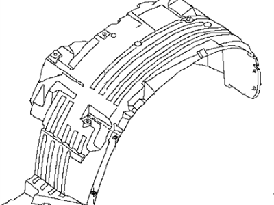 Infiniti 63830-ZQ10A Protector-Front Fender, RH