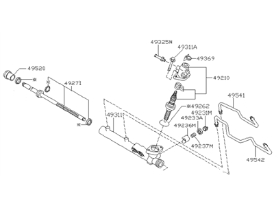 Infiniti 49200-0L700 Power Steering Gear Assembly