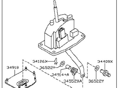 Infiniti 34901-EH10B Transmission Control Device Assembly