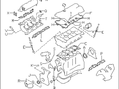 Infiniti A0AMA-9N01B Gasket Kit - Engine Repair