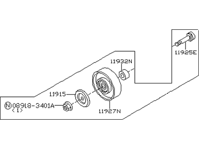 Infiniti 11925-AR010 TENSIONER Assembly Auto