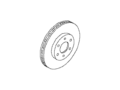 Nissan 40206-1LA2A Rotor Disc Brake Front