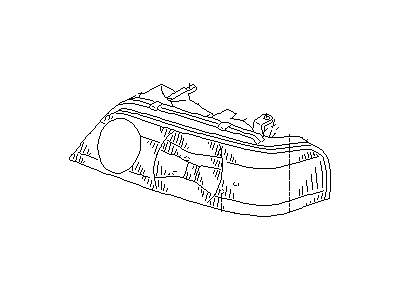 Infiniti 26075-3H010 Headlamp Housing Assembly, Left