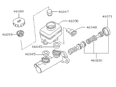 Infiniti 46010-67U20 Cylinder Assy-Brake Master