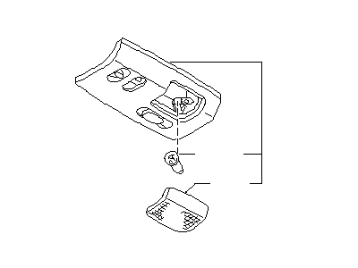 Infiniti 26430-01U00 Lamp Assembly-Map