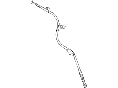Infiniti 36531-63J00 Cable Assy-Brake, Rear LH