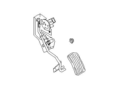 Infiniti 18002-AT31A Lever Complete - Accelerator, W/DRUM