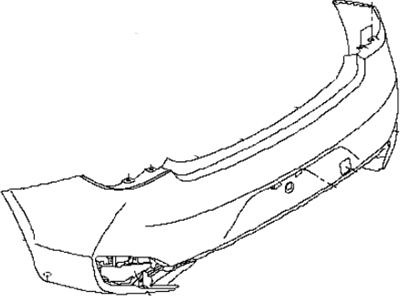 Infiniti 85022-5CA0H Rear Bumper Cover