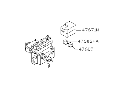 Infiniti 47600-10Y00 Actuator Assy-Anti Skid
