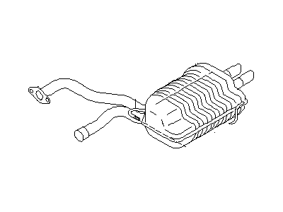 Infiniti 20100-10Y10 Exhaust Main Muffler Assembly