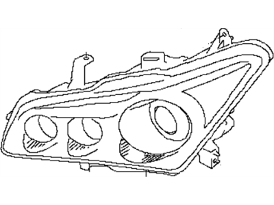 Infiniti 26025-6GW1A Headlamp Housing Assembly, Right