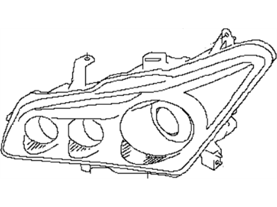 Infiniti 26025-1LA0A Headlamp Housing Assembly, Right