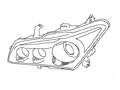 Infiniti 26075-1LA0A Headlamp Housing Assembly, Left