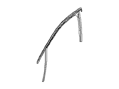 Infiniti 80331-5DA1A Glass Run Rubber-Front Door LH