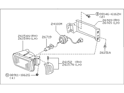 Infiniti 26155-6P125 Lamp Assembly-Fog, LH