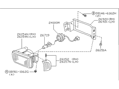 Infiniti 26150-6P126 Lamp Assembly-Fog, RH