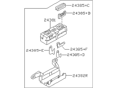 Infiniti 24380-4GC0A Holder-Fusible Link
