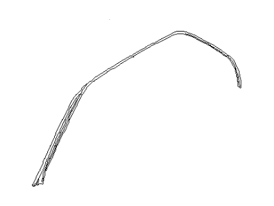 Infiniti 76843-50J00 Weatherstrip-Roof Drip, LH