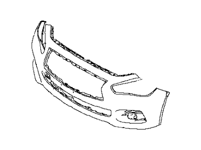 Infiniti 62022-4HB0H Front Bumper Cover