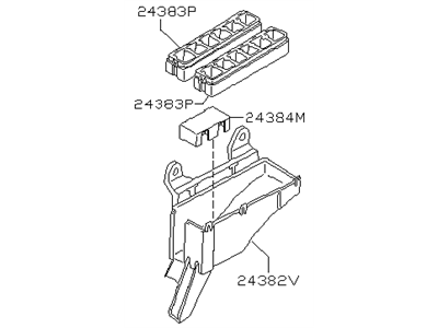 Nissan 24380-32U00 Box Assy-Relay