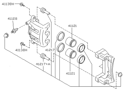 Nissan D1ABM-AG025 Seal Kit Disc