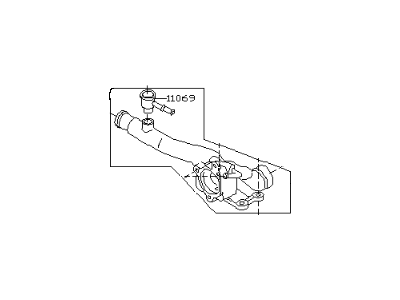 Nissan 11061-F6500 Thermostat Housing