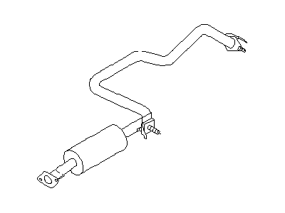 Nissan 20300-0L710 Exhaust, Sub Muffler Assembly