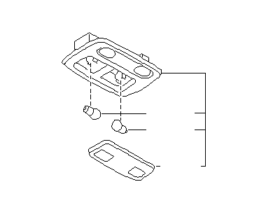 Infiniti 26430-5L301 Lamp Assembly-Map