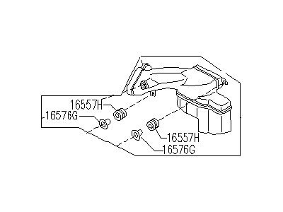 Infiniti 16554-61U02 Duct-Air