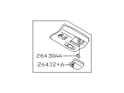 Nissan 26430-40U00 Lamp Assembly-Map