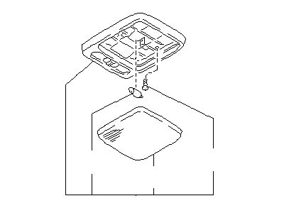 Nissan 26410-40U10 Lamp Assembly-Room