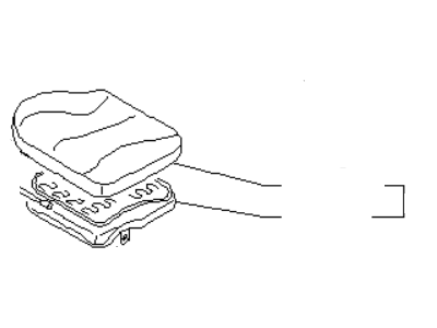 Infiniti 87300-75U01 Cushion Assy-Front Seat