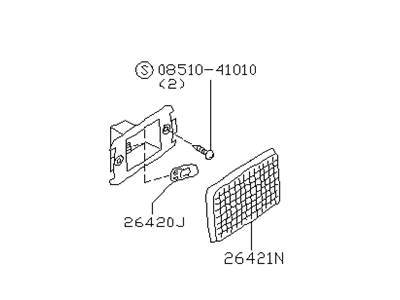 Nissan 26420-40U00 Lamp Assembly-Door Step