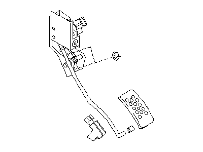 Nissan 18002-AM81E Lever Complete - Accelerator, W/DRUM
