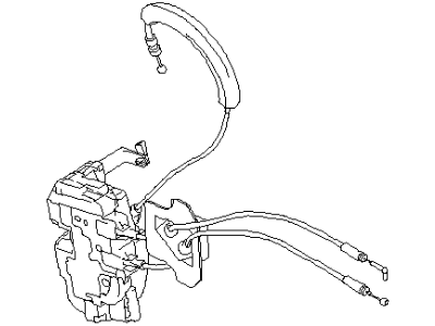 Infiniti 80500-CG000 Front Door Lock & Remote Control Assembly, Right