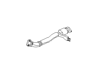 Infiniti 20010-64U00 Exhaust Front Tube Assembly With Catalyzer Right