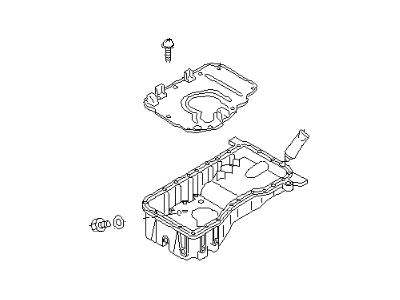 Infiniti 11110-6P01A Oil Pan Assembly