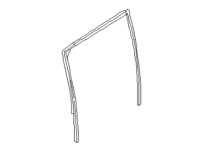 Nissan 82331-7S000 Glass Run-Rear Door Window, LH