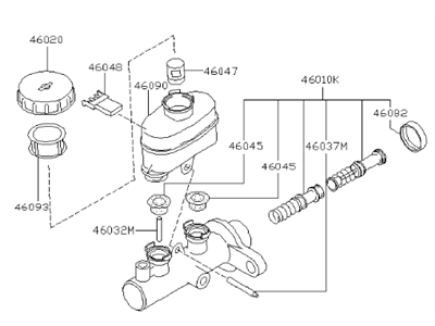 Infiniti 46010-1N420 Cylinder Assy-Brake Master