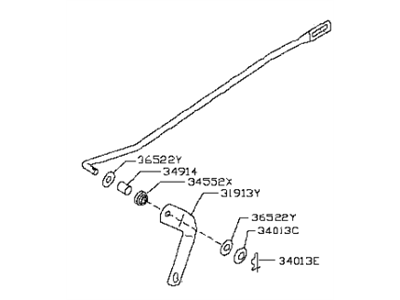 Infiniti 34930-1CB0A Rod-Selector