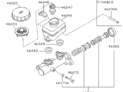 Infiniti 46010-3H020 Cylinder Assy-Brake Master
