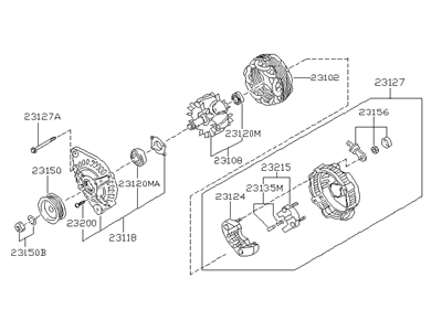 Infiniti 23100-6J111 Alternator Assembly