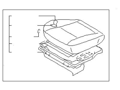 Infiniti 87350-6P667 Cushion Assy-Front Seat